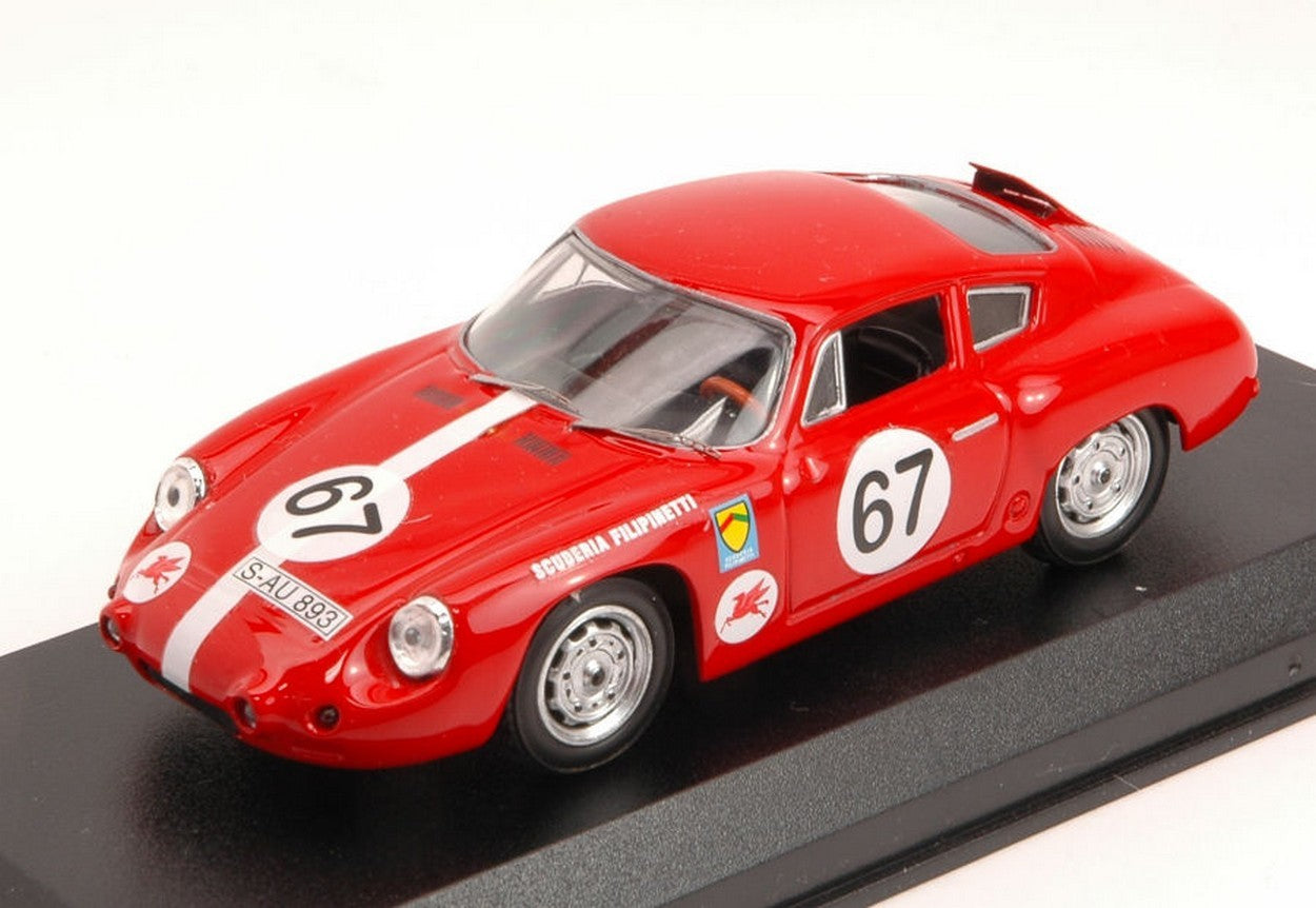 MODELLINO IN SCALA COMPATIBILE CON PORSCHE 356B ABARTH GTL N.67 5th ROSSFELD HILL CLIMB H.MULLER 1:43 BEST MODEL BT9634