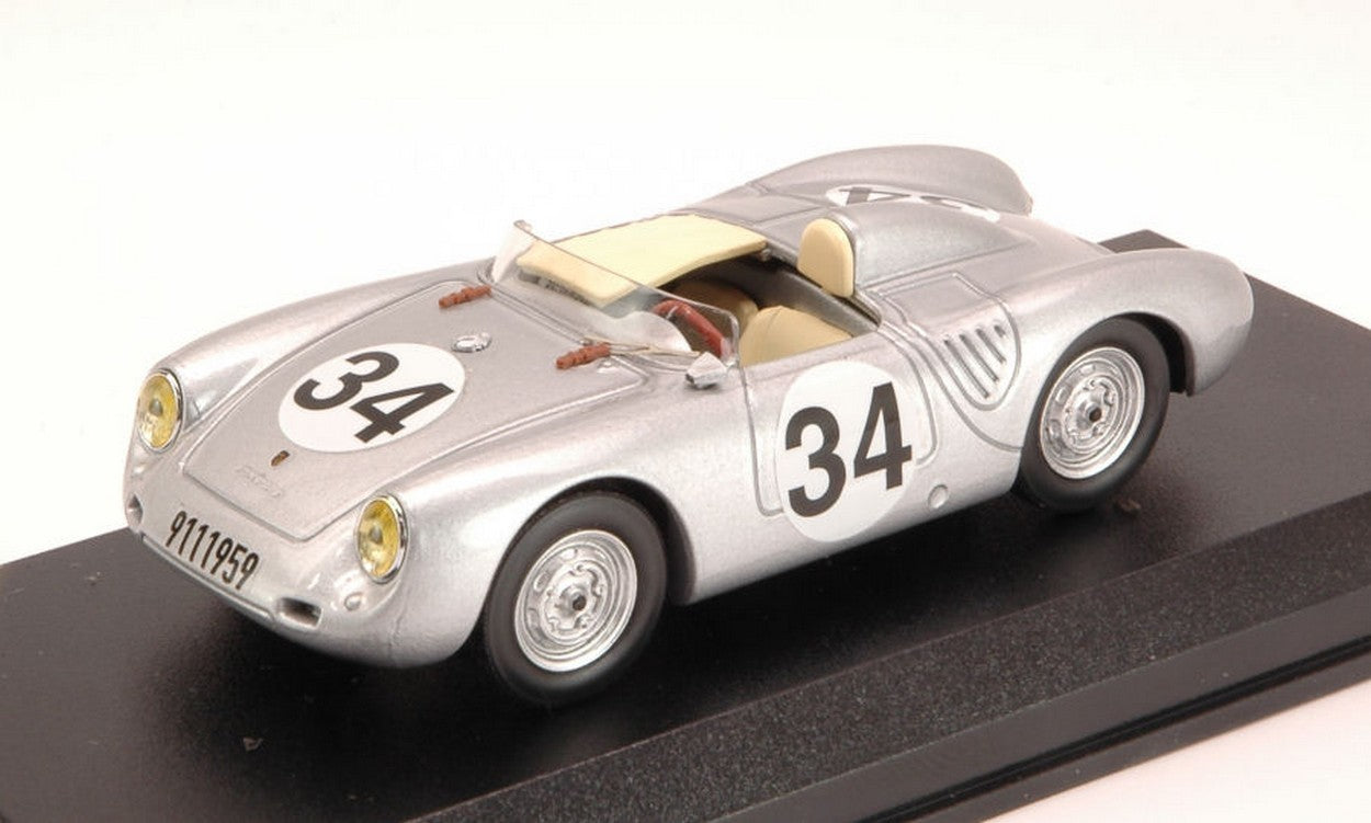 MODELLINO IN SCALA COMPATIBILE CON PORSCHE 550 RS N.34 DNF LM 1957 STOREZ-CRAWFORD 1:43 BEST MODEL BT9592
