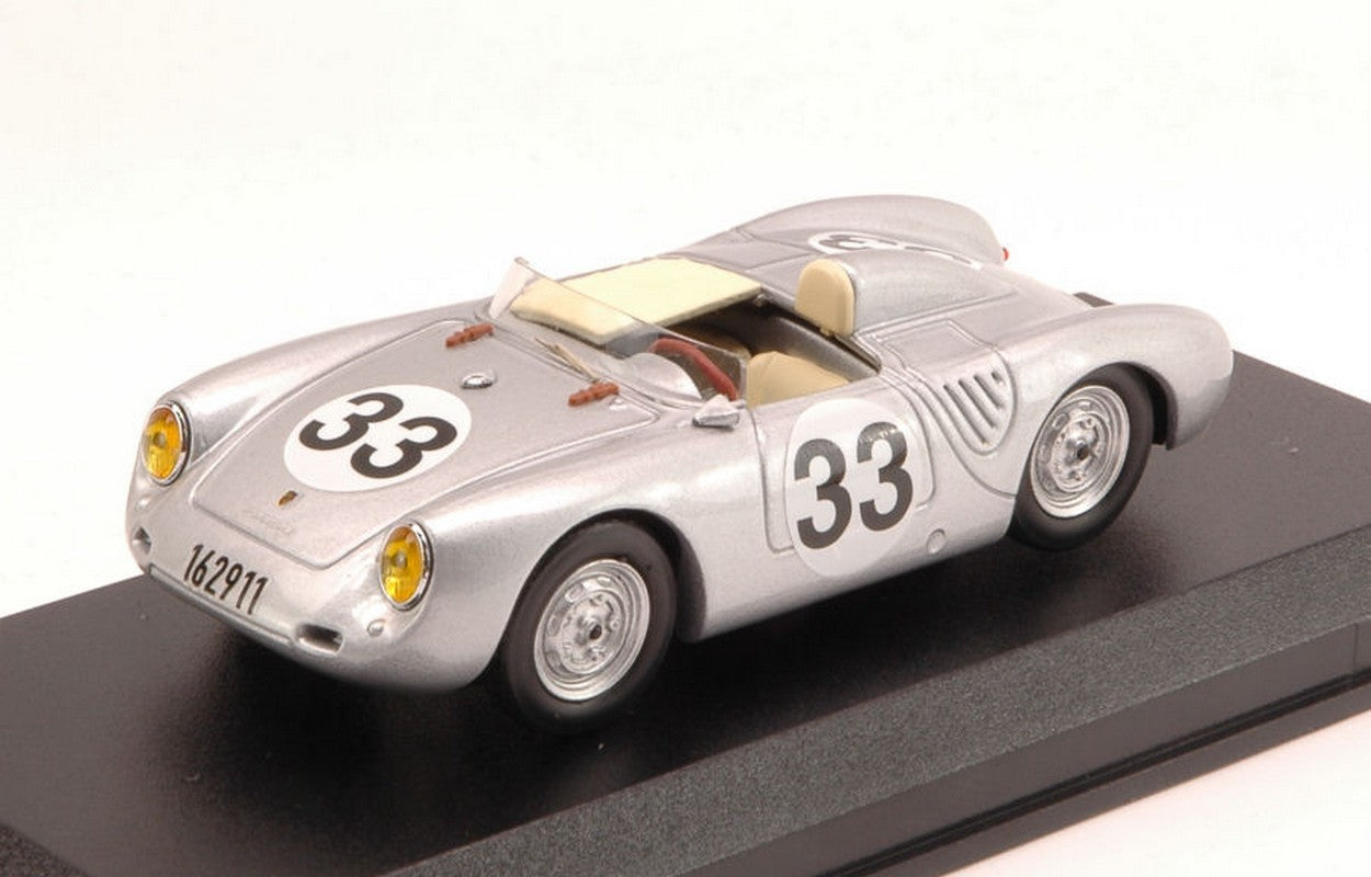 MODELLINO IN SCALA COMPATIBILE CON PORSCHE 55O RS N.33 RETIRED LM 1957 LARROUSSE-VON FRANKENBERG 1:43 BEST MODEL BT9586