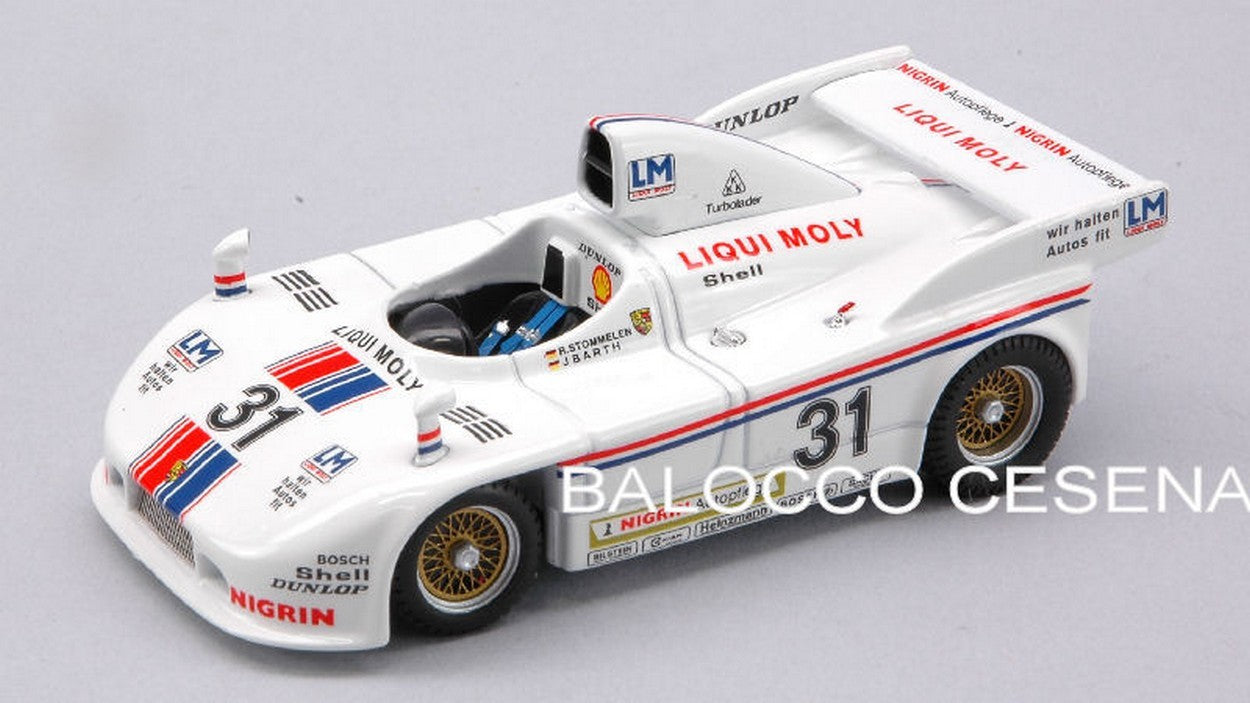 MODELLINO IN SCALA COMPATIBILE CON PORSCHE 908/4 N.31 WINNER NURBURGRING 1980 STOMMELEN-BARTH 1:43 BEST MODEL BT9348