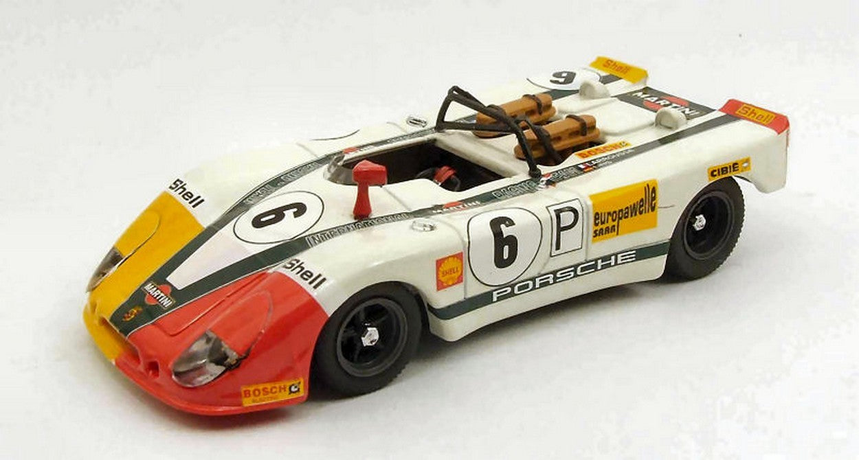 MODELLINO IN SCALA COMPATIBILE CON PORSCHE 908 FLUNDER N.6 9th 1000 KM SPA 1970 LARROUSSE-LINS 1:43 BEST MODEL BT9453