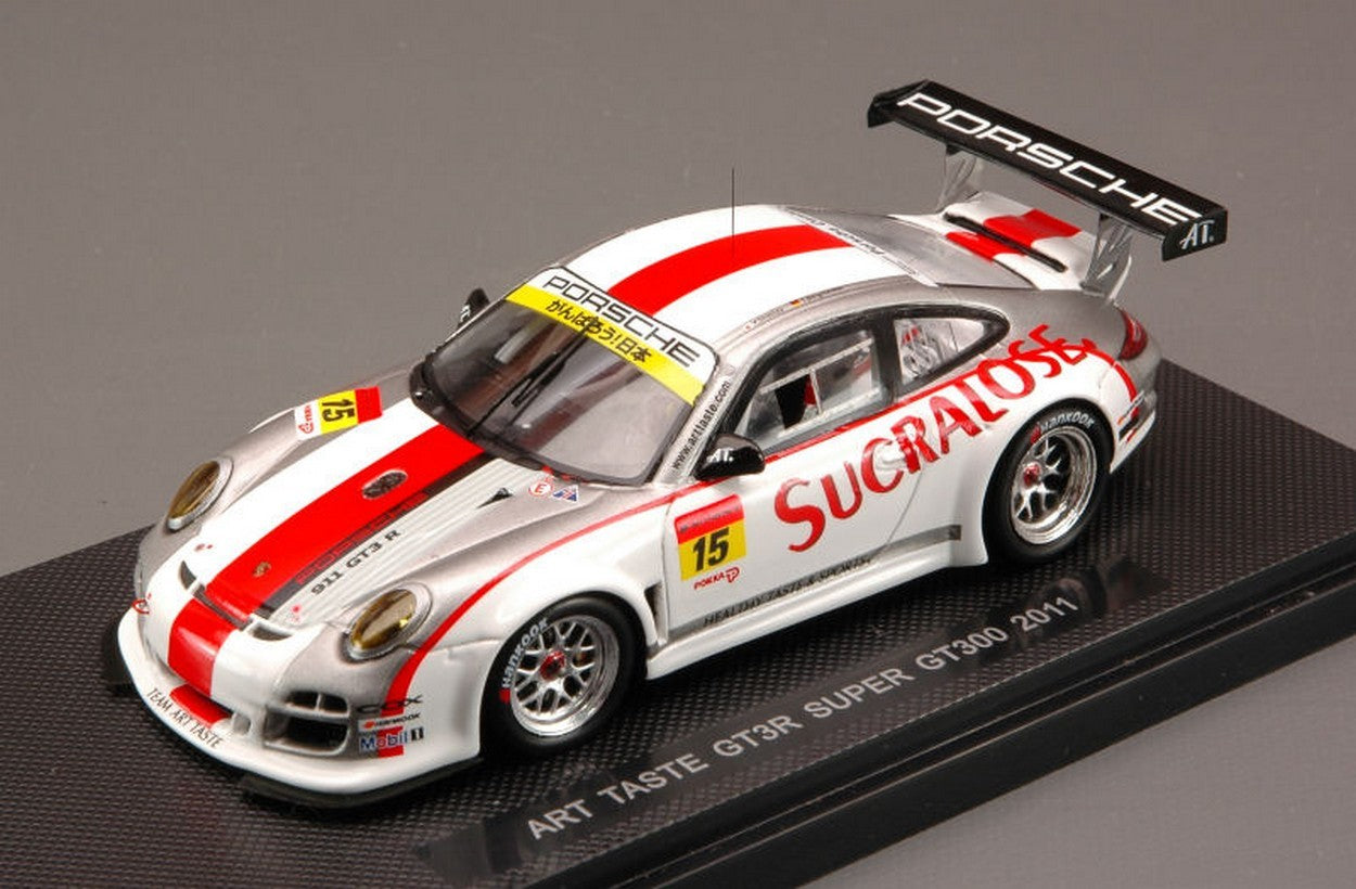 MODELLINO IN SCALA COMPATIBILE CON PORSCHE 911 997 GT3 R N.15 SUPER GT300 2011 SHIMIZU-BERGMEISTER 1:43 EBBRO EB44676