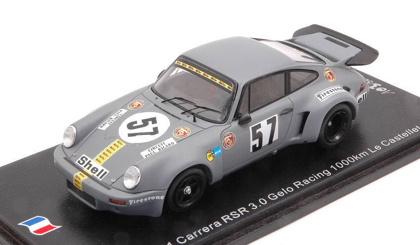 MODELLINO IN SCALA COMPATIBILE CON PORSCHE 911 CARRERA RSR 3.0 N.57 1000 KM LE CASTELLET 1974 STOMMELEN 1:43 SPARK MODEL SF192