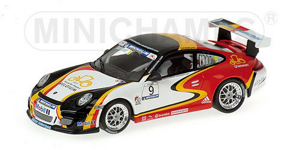 MODELLINO IN SCALA COMPATIBILE CON PORSCHE 911 GT 3 N.9 SUPERC. 06 1:43 MINICHAMPS PM400066409