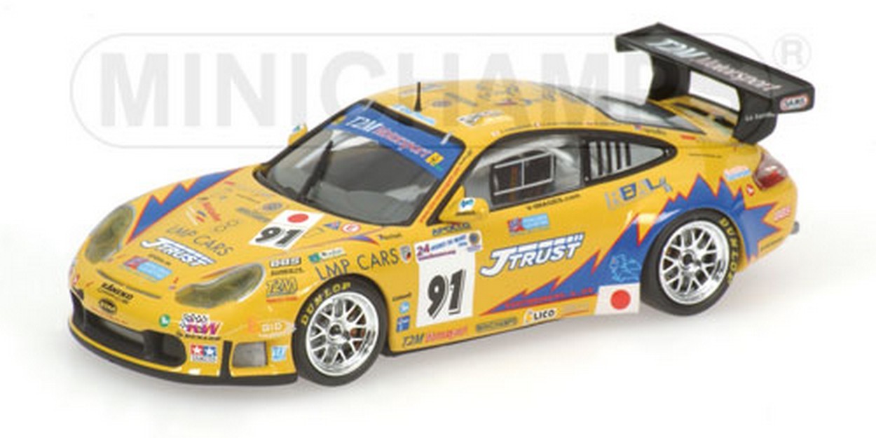 MODELLINO IN SCALA COMPATIBILE CON PORSCHE 911 GT 3 N.91 LM 2006 1:43 MINICHAMPS PM400066991