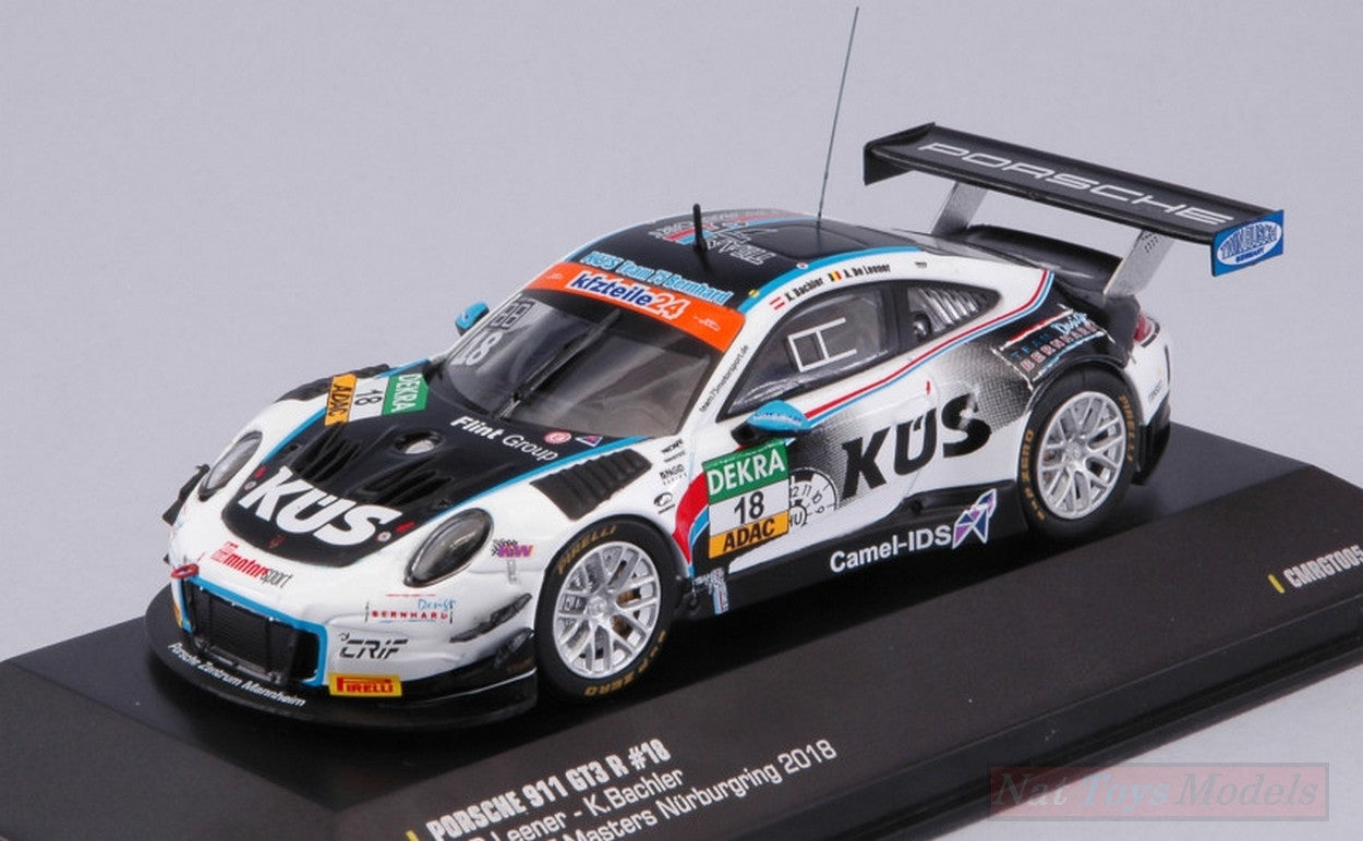 MODELLINO IN SCALA COMPATIBILE CON PORSCHE 911 GT3 N.18 ADAC GT NURBURGRING 2018 LEENER-BACHLER 1:43 CMR CLASSIC MODEL REPLICARS