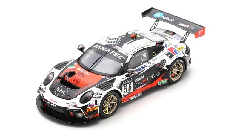MODELLINO IN SCALA COMPATIBILE CON PORSCHE 911 GT3 N.56 24 H SPA 2021 DUMAS-RIZZOLI-PEDERSEN 1:43 SPARK MODEL SB475