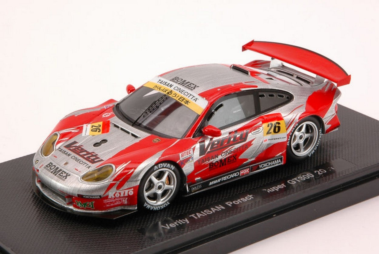 MODELLINO IN SCALA COMPATIBILE CON PORSCHE 911 GT3R N.26 SUPER GT300 2011 H.MATSUDA-K.MINEO-YAMASHITA 1:43 EBBRO EB44576