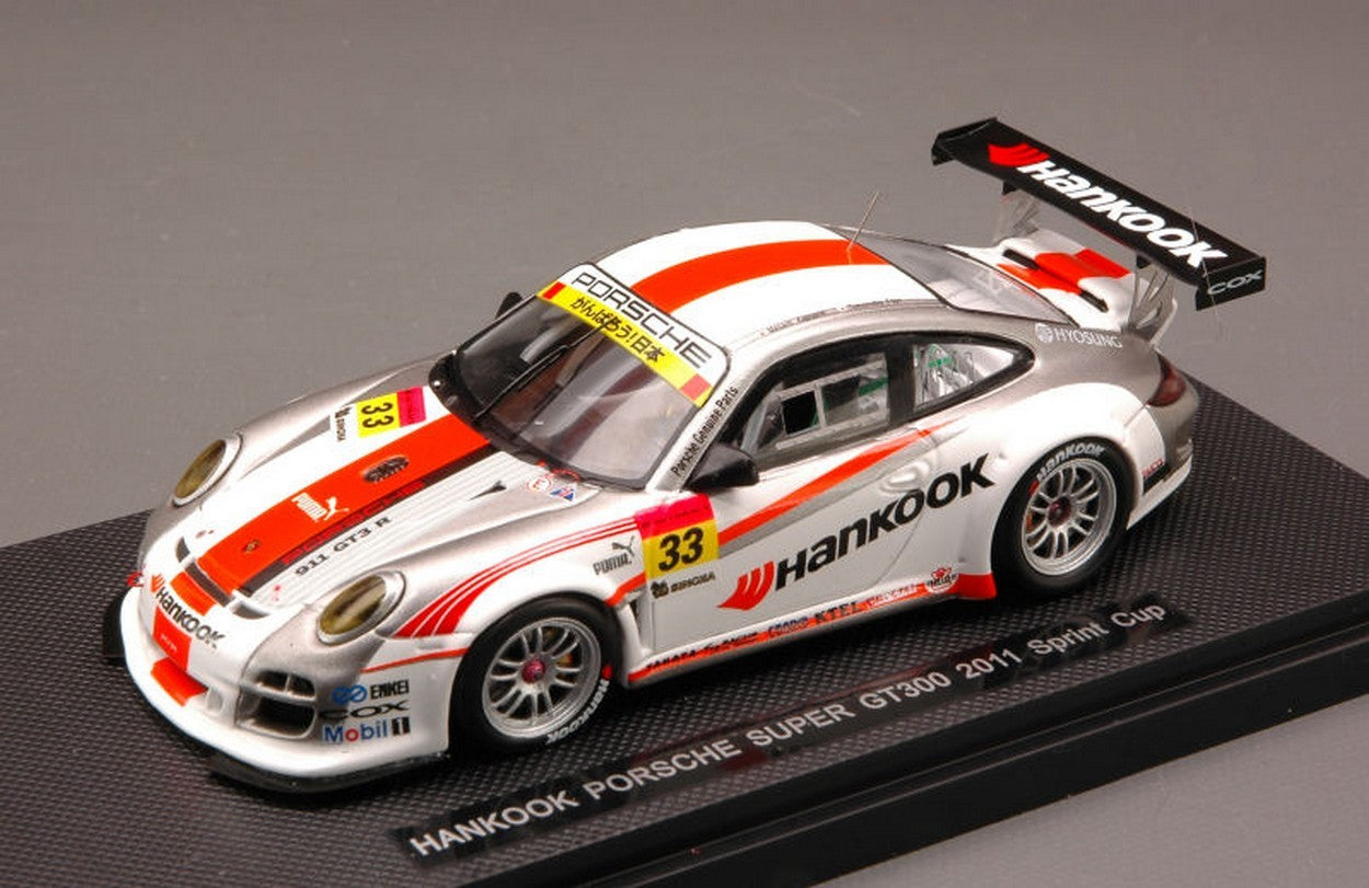 MODELLINO IN SCALA COMPATIBILE CON PORSCHE 911 N.33 SUPER GT300 2011 KAGEYAMA-FUJII 1:43 EBBRO EB44597