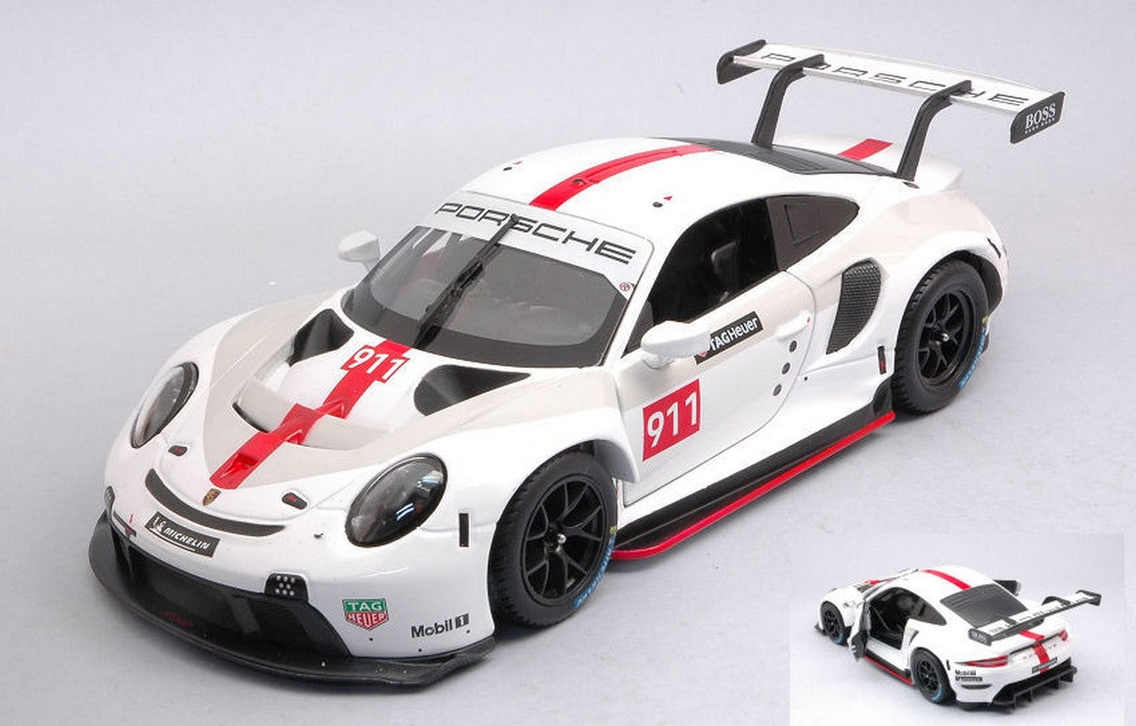 MODELLINO IN SCALA COMPATIBILE CON PORSCHE 911 RSR GTE N.911 2019 1:24 BURAGO BU28013