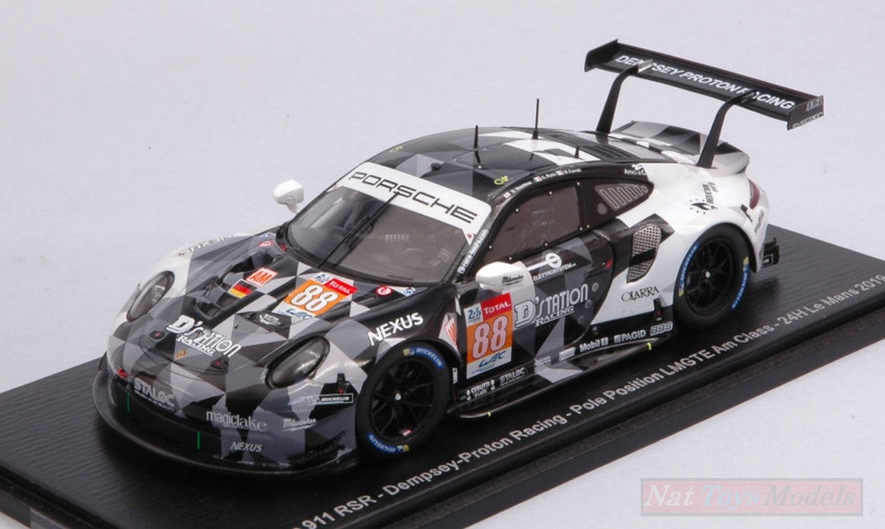 MODELLINO IN SCALA COMPATIBILE CON PORSCHE 911 RSR N.88 POLE POS.LMGTE AM LM 2019 HOSHINO-RODA-CAIROLI 1:43 SPARK MODEL S7947