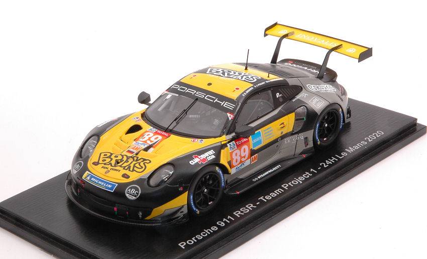 MODELLINO IN SCALA COMPATIBILE CON PORSCHE 911 RSR N.89 LM 2020 STEVE BROOKS-A.LASKARATOS-J.PIGUET 1:43 SPARK MODEL S7993