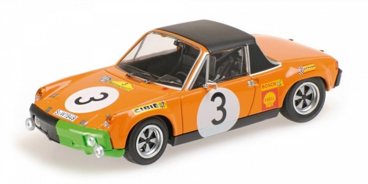MODELLINO IN SCALA COMPATIBILE CON PORSCHE 914/6 N.3 3rd MARATHON D.LA ROUTE 1970 WALDEGAARD-ANDERSSON 1:43 MINICHAMPS PM4007065