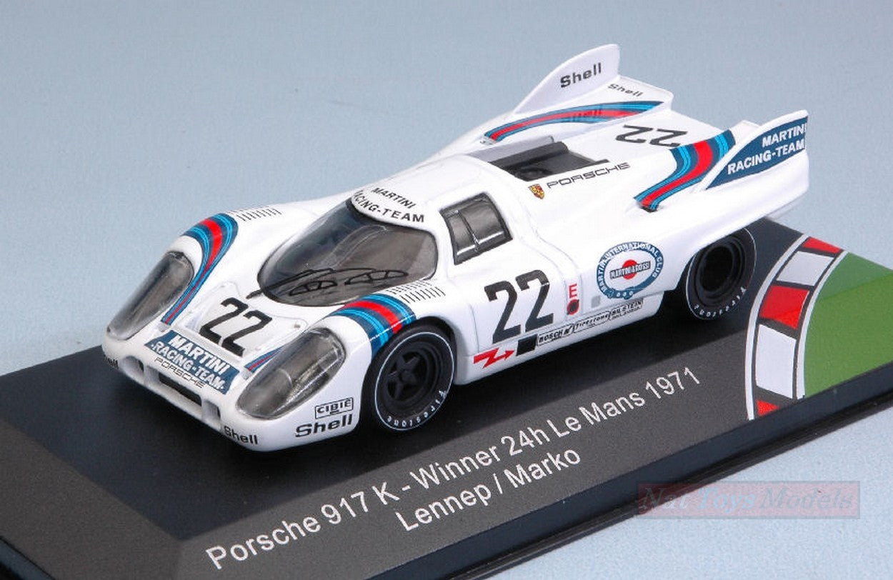 MODELLINO IN SCALA COMPATIBILE CON PORSCHE 917 K N.22 WINNER LM 1971 H.MARKO-G.VAN LENNEP 1:43 CMR CLASSIC MODEL REPLICARS CMR43
