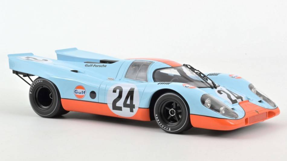 MODELLINO IN SCALA COMPATIBILE CON PORSCHE 917K 1000 KM SPA 1970 N.24 SIFFERT-REDMAN 1:12 NOREV NV127508