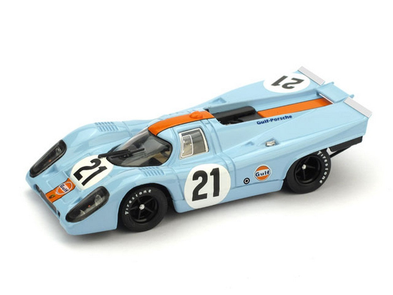 MODELLINO IN SCALA COMPATIBILE CON PORSCHE 917K N.21 RETIRED LM 1970 RODRIGUEZ-KINNUNEN 1:43 BRUMM BM0494