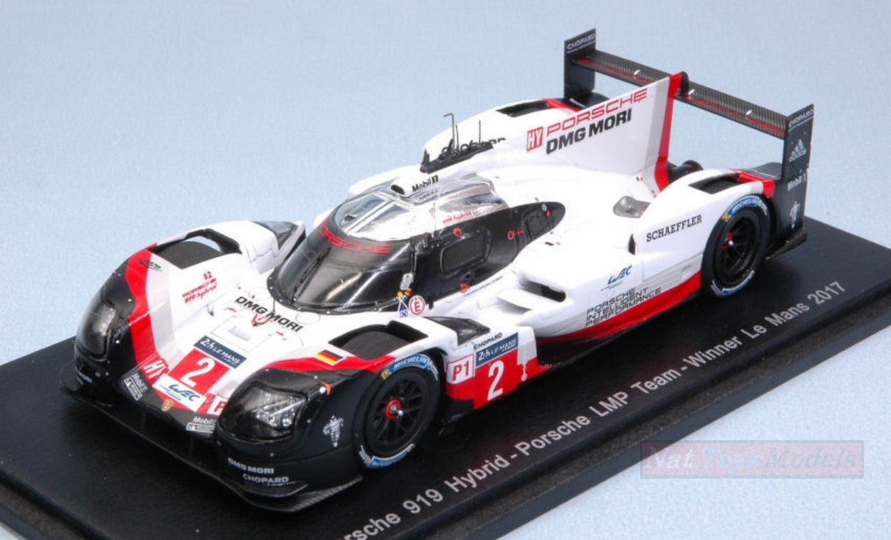 MODELLINO IN SCALA COMPATIBILE CON PORSCHE 919 HYBRID N.2 WINNER LM 2017 BERNHARD-BAMBER-HARTLEY 1:43 REP. SPARK S43LM17