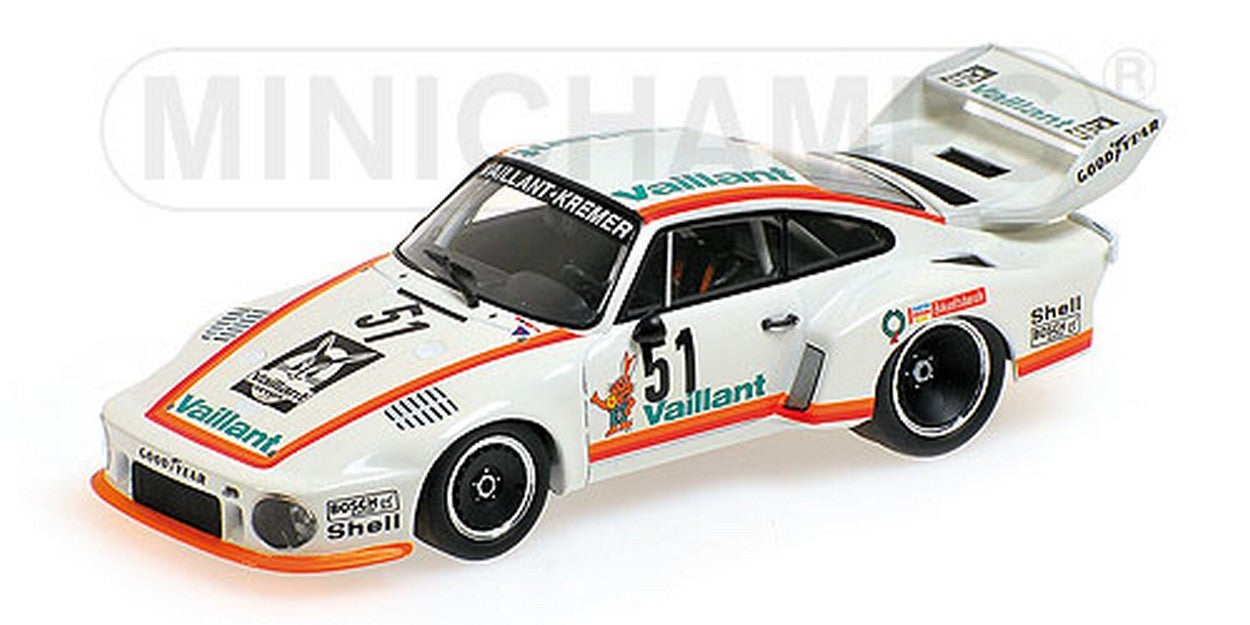 MODELLINO IN SCALA COMPATIBILE CON PORSCHE 935/77 VAILLANT N.51 ZOLDER 1977 BOB WOLLEK 1:43 MINICHAMPS PM400776351
