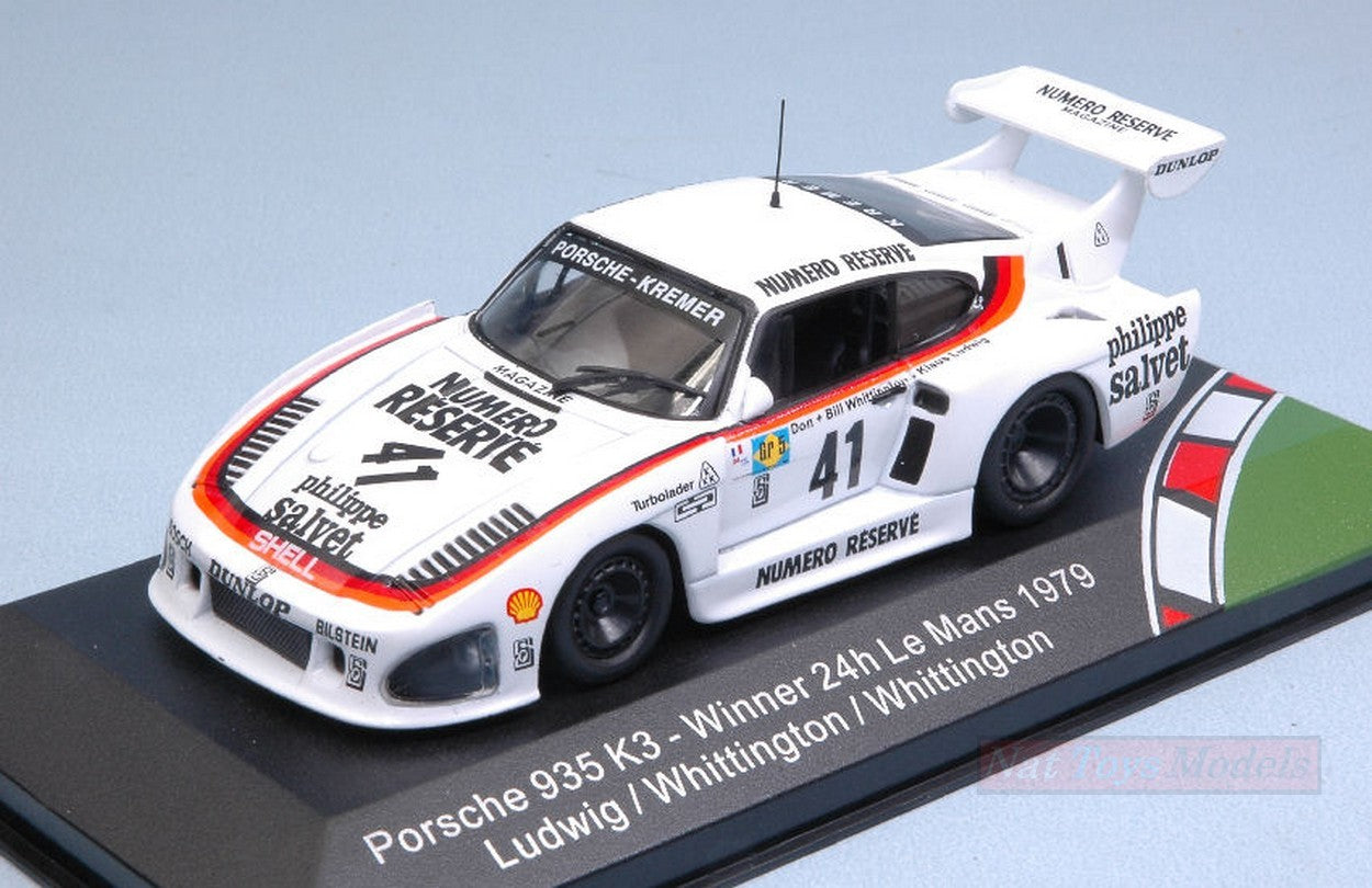MODELLINO IN SCALA COMPATIBILE CON PORSCHE 935 K3 N.41 WINNER LM 1979 K.LUDWIG-B.WHITTINGTON-D.WHITTINGTON CMR CLASSIC MODEL REP