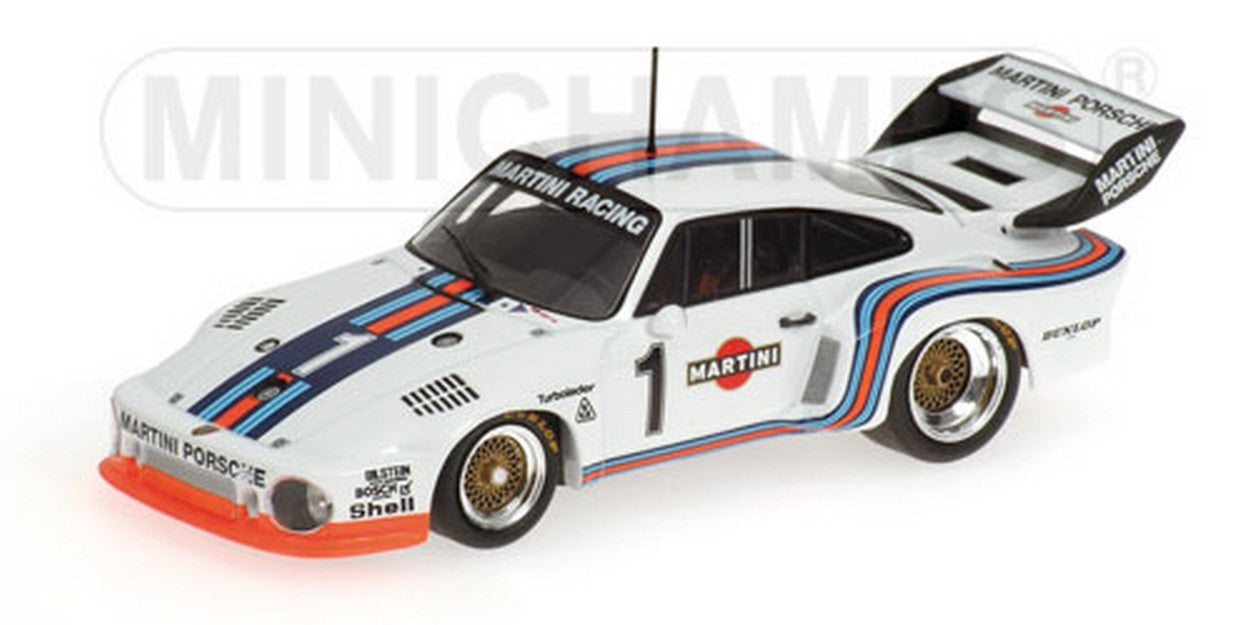 MODELLINO IN SCALA COMPATIBILE CON PORSCHE 935 MARTINI N.1 NUR. 76 1:43 MINICHAMPS PM400766301