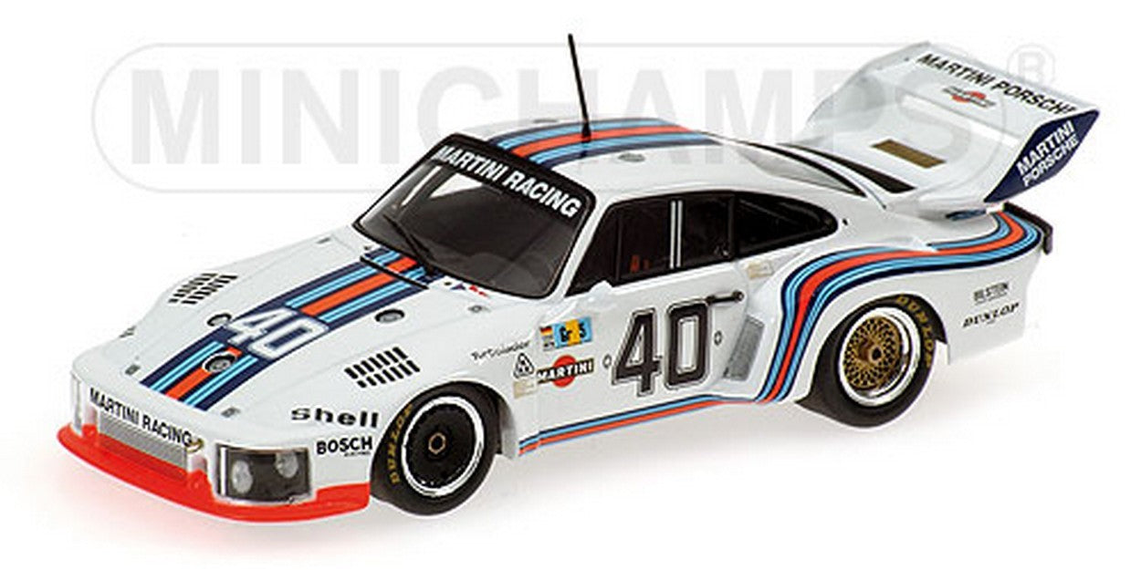 MODELLINO IN SCALA COMPATIBILE CON PORSCHE 935 MARTINI N.40 LE MANS 1976 1:43 MINICHAMPS PM433766340