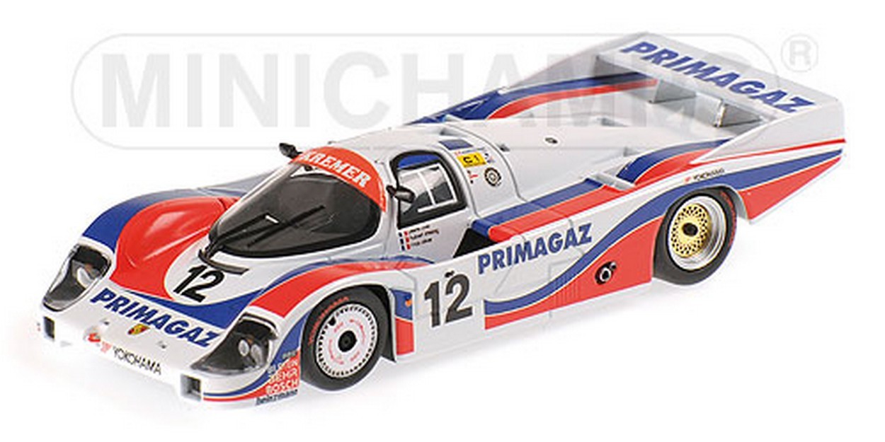 MODELLINO IN SCALA COMPATIBILE CON PORSCHE 956L N.12 30th LM 1986 YVER-STRIEBIG-OLIVAR 1:43 MINICHAMPS PM430866512