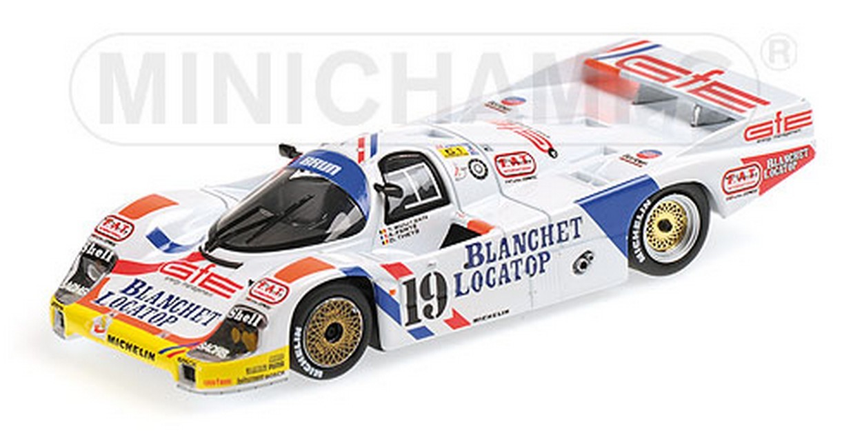 MODELLINO IN SCALA COMPATIBILE CON PORSCHE 956L N.19 ACCIDENT LM 1986 BOUTSEN-THEYS-FERTE 1:43 MINICHAMPS PM430866519