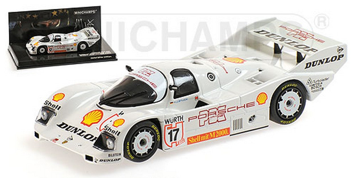MODELLINO IN SCALA COMPATIBILE CON PORSCHE 962 C N.17 WINNER SUPERCUP NURBURGRING 1987 H.J.STUCK 1:43 MINICHAMPS PM444876817