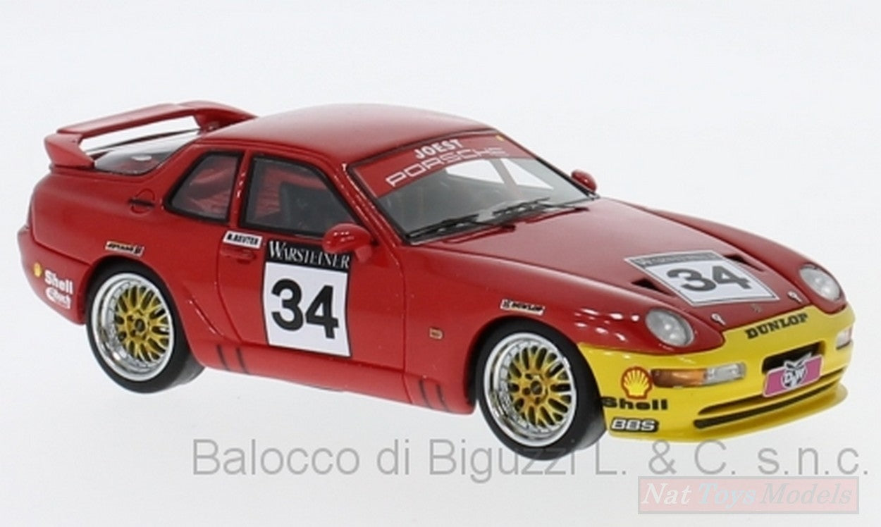 MODELLINO IN SCALA COMPATIBILE CON PORSCHE 968 TURBO RS N.34 ADAC GT CUP 1993 M.REUTER 1:43 NEO SCALE MODELS NEO43838