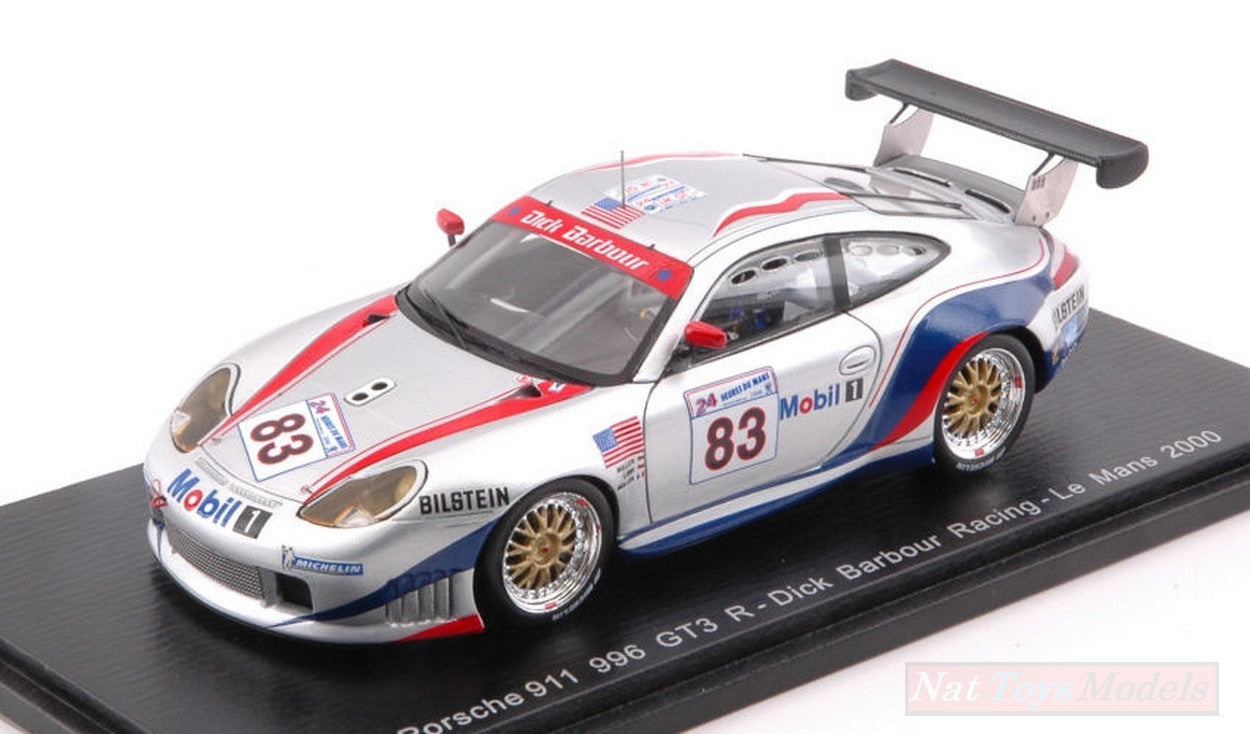 MODELLINO IN SCALA COMPATIBILE CON PORSCHE 996 GT3 R N.83 (13th) DQ LM 2000 L.LUHR-B.WOLLEK-D.MULLER 1:43 SPARK MODEL S5525