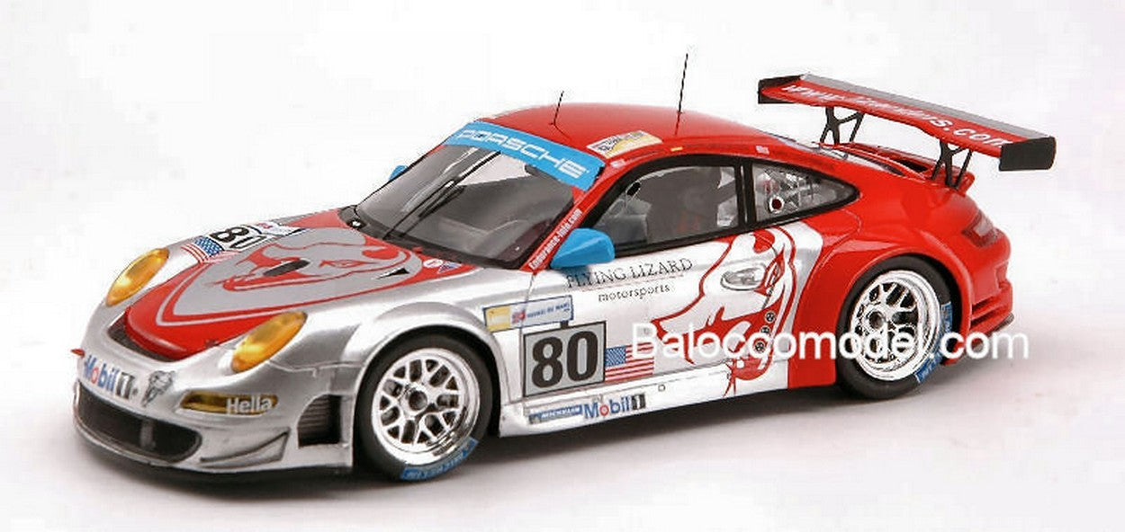 MODELLINO IN SCALA COMPATIBILE CON PORSCHE 997 GT 3 RSR N.80 LM 08 1:43 SPARK MODEL S1901