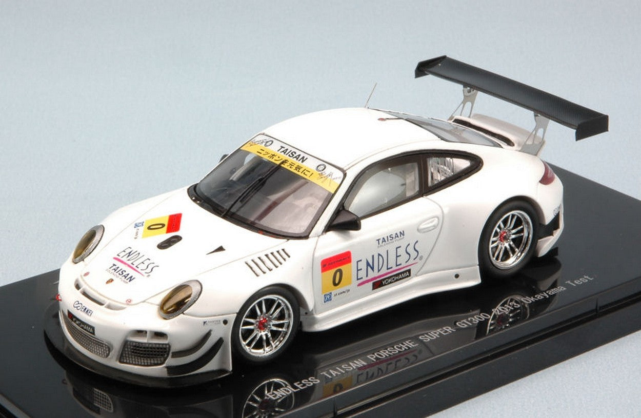 MODELLINO IN SCALA COMPATIBILE CON PORSCHE 997 GT3 N.0 OKAYAMA TEST SUPER GT300 2013 1:43 EBBRO EB44949