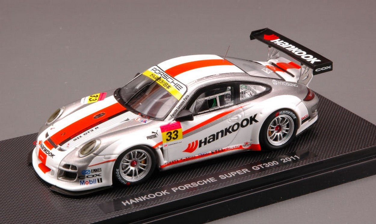MODELLINO IN SCALA COMPATIBILE CON PORSCHE 997 GT3 N.33 HANKOOK SUPER GT 300 2011 1:43 EBBRO EB44540