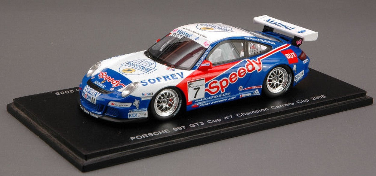 MODELLINO IN SCALA COMPATIBILE CON PORSCHE 997 N.7 CARRERA CUP 08 1:43 SPARK MODEL MX014