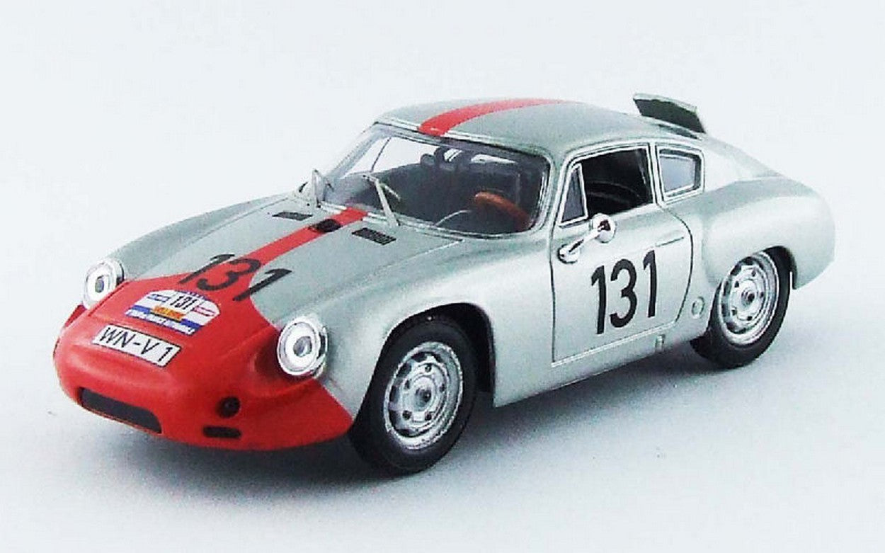 MODELLINO IN SCALA COMPATIBILE CON PORSCHE ABARTH N.131 DNF TOUR DE FRANCE 1961 WALTER-STRAHLE 1:43 BEST MODEL BT9564