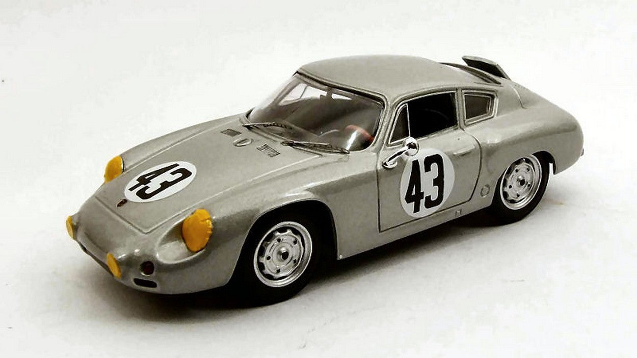 MODELLINO IN SCALA COMPATIBILE CON PORSCHE ABARTH N.43 10th 12 H SEBRING 1963 BARTH-LINGE 1:43 BEST MODEL BT9465