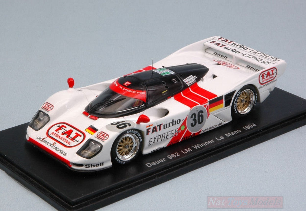 MODELLINO IN SCALA COMPATIBILE CON PORSCHE DAUER N.36 WINNER LM 1994 BALDI-DALMAS-HAYWOOD 1:43 REPROD. SPARK S43LM94