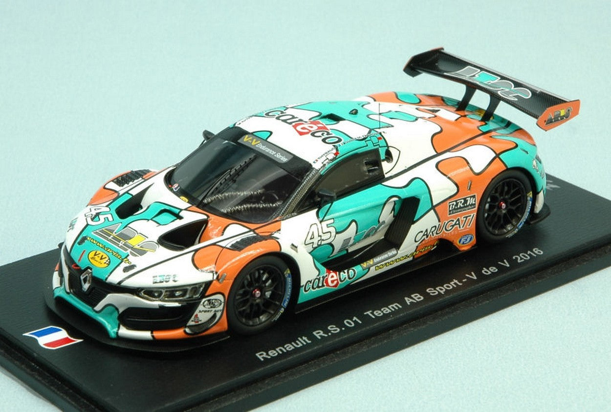MODELLINO IN SCALA COMPATIBILE CON RENAULT R.S 01 N.45 V.DE V 2016 F.THYBAUD-M.JOUSSE-T.PROUST 1:43 SPARK MODEL SF101