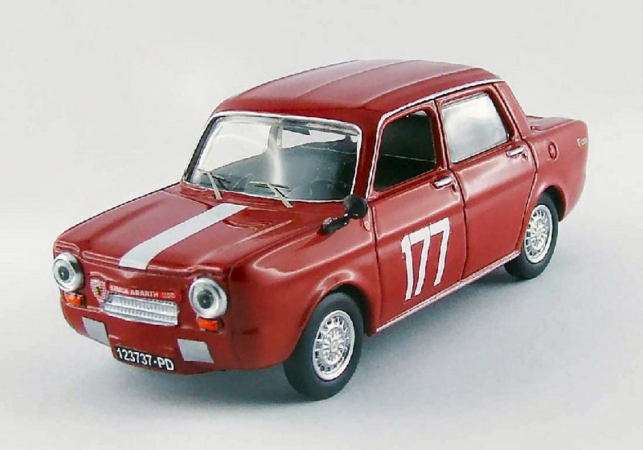 MODELLINO IN SCALA COMPATIBILE CON SIMCA ABARTH 1150 N.177 WINNER COPPA F.I.S.A.MONZA 1964 G.ZANCHETTI 1:43 BEST MODEL BT9497