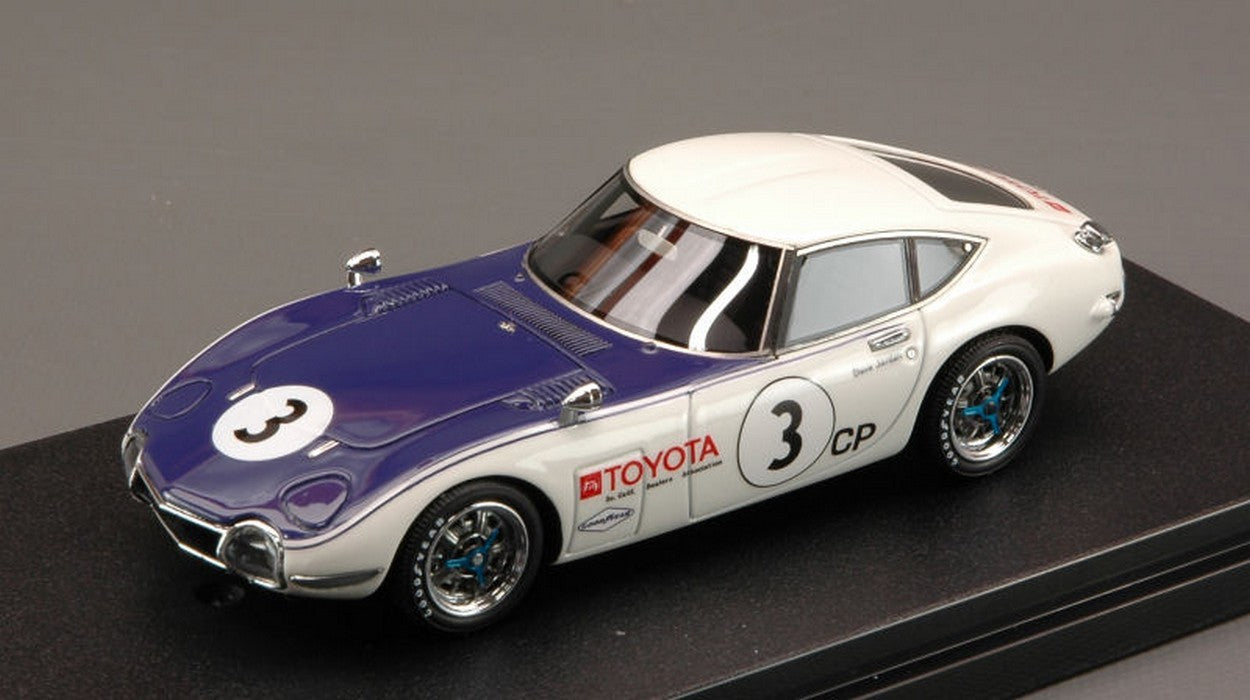 MODELLINO IN SCALA COMPATIBILE CON TOYOTA 2000GT N.3 SCCA 1968 1:43 HPI RACING HPI8338