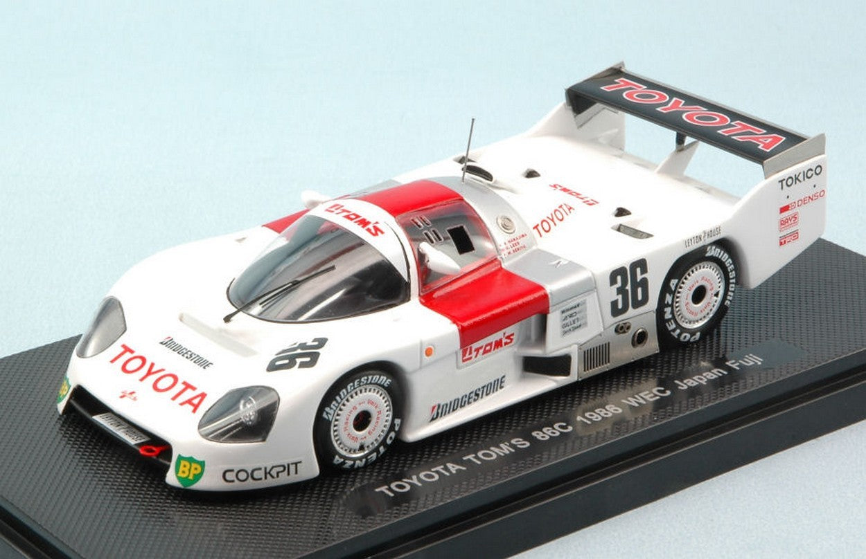 MODELLINO IN SCALA COMPATIBILE CON TOYOTA 88C N.36 9th 1000 KM FUJI 1986 NAKAJIMA-LEES-SEKIYA 1:43 EBBRO EB44243