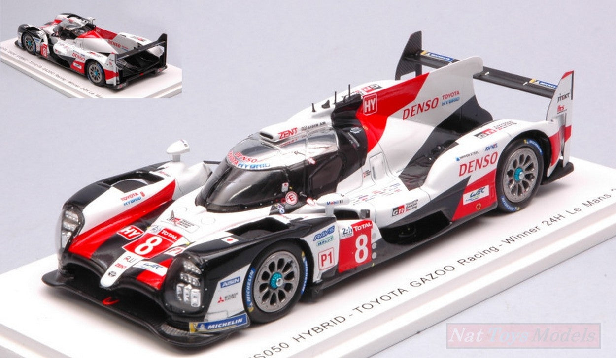 MODELLINO IN SCALA COMPATIBILE CON TOYOTA TS050 HYBRID N.8 WINNER LM 2019 F.ALONSO-S.BUEMI-K.NAKAJIMA 1:43 SPARK MODEL S43LM19