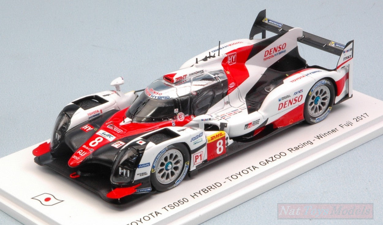 MODELLINO IN SCALA COMPATIBILE CON TOYOTA TS50 HYBRID N.8 WINNER FUJI 2017 BUEMI-DAVIDSON-NAKAJIMA 1:43 SPARK MODEL SJ053