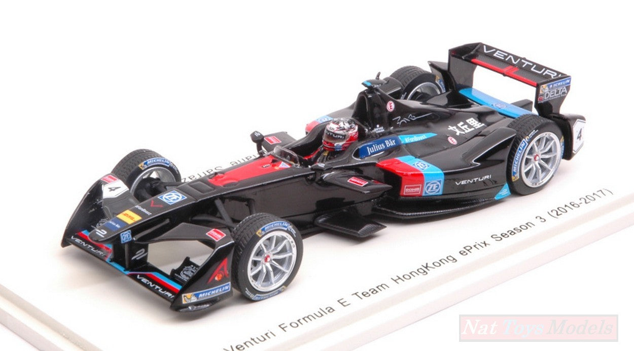 MODELLINO IN SCALA COMPATIBILE CON VENTURI S.SARRAZIN 2016 N.4 Rd1 HONG KONG FORMULA "E" 1:43 SPARK MODEL S5904