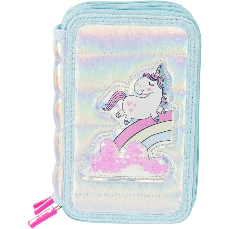 NICE - Girabrilla Unicorno Astuccio Triplo con Colori - 19025
