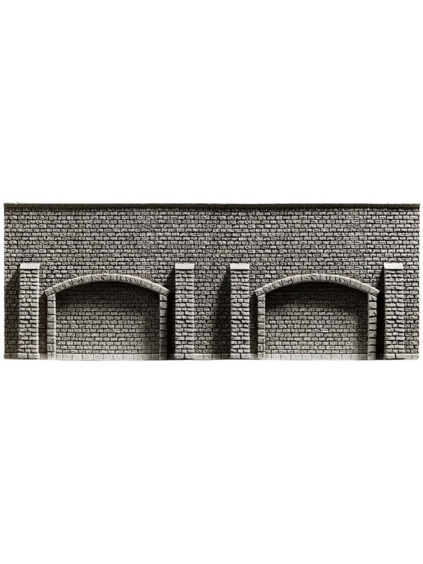 NOCH 58059 Scala HO Muro di contenimento ad archi con pilastri - cm. 66,8 x 12,5