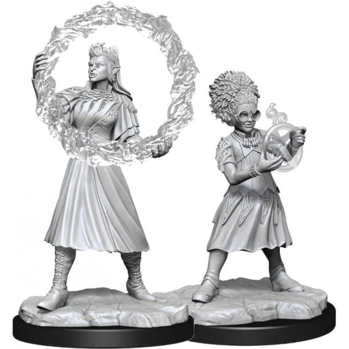 Orco Mago Femmina (Rootha) e Umano Mago Femmina (Zimone) - 2 Miniature Magic the Gathering W15