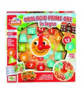 Orologio prime ore in legno