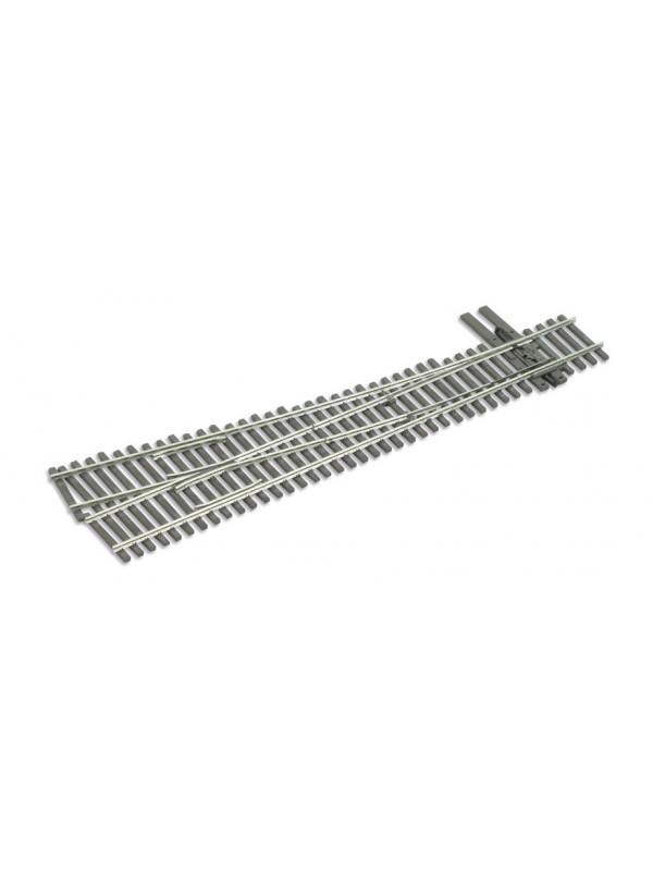 PECO SL-E8361 Scala HO Codice 83 Electrofrog: Scambio lungo manuale destro 9,5°