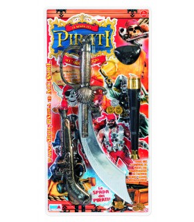 Pirati con spada pistola e accessori